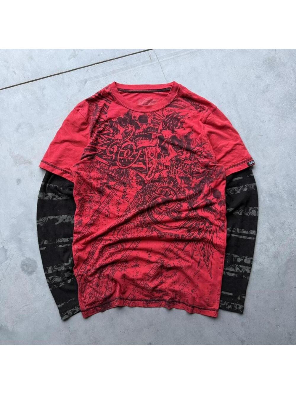 Y2K MMA Elite Layered Graphic Tee